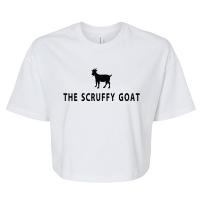 The Scruffy Goat Funny Farm Animal Farmer Bella+Canvas Jersey Crop Tee