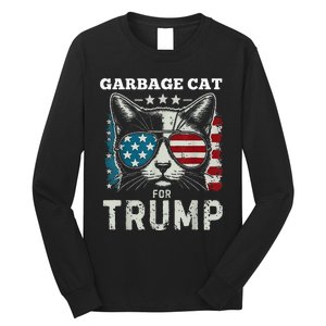 Trump’S Supporters Garbage Funny Trump Garbage Cat Long Sleeve Shirt