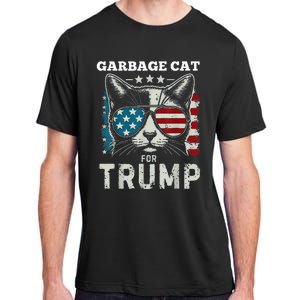 Trump’S Supporters Garbage Funny Trump Garbage Cat Adult ChromaSoft Performance T-Shirt