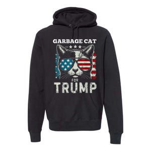 Trump’S Supporters Garbage Funny Trump Garbage Cat Premium Hoodie