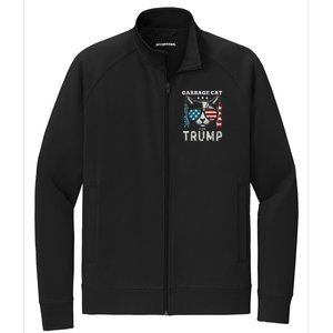 Trump’S Supporters Garbage Funny Trump Garbage Cat Stretch Full-Zip Cadet Jacket