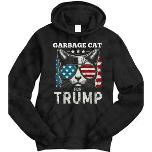 Trump’S Supporters Garbage Funny Trump Garbage Cat Tie Dye Hoodie