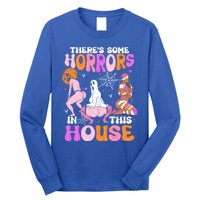 ThereS Some Horrors In This House Funny Halloween Gift Long Sleeve Shirt