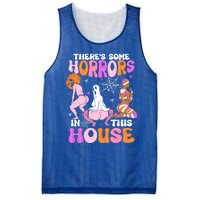 ThereS Some Horrors In This House Funny Halloween Gift Mesh Reversible Basketball Jersey Tank