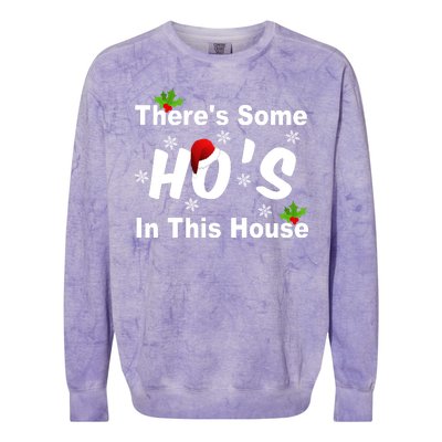 There's Some Ho's In This House Funny Xmas Colorblast Crewneck Sweatshirt