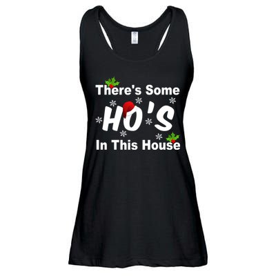 There's Some Ho's In This House Funny Xmas Ladies Essential Flowy Tank