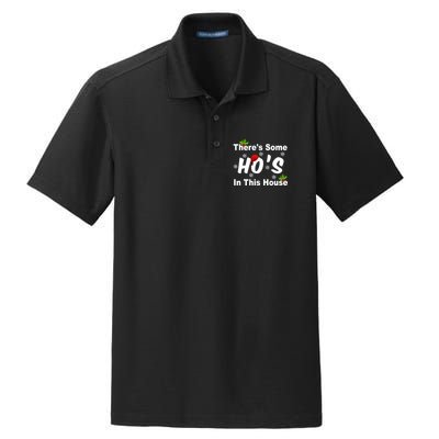 There's Some Ho's In This House Funny Xmas Dry Zone Grid Polo