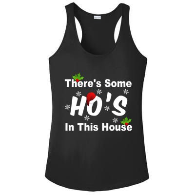 There's Some Ho's In This House Funny Xmas Ladies PosiCharge Competitor Racerback Tank