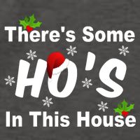 There's Some Ho's In This House Funny Xmas Vector Backpack