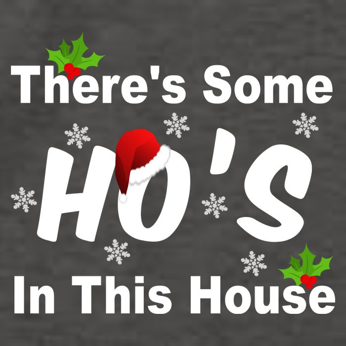 There's Some Ho's In This House Funny Xmas Vector Backpack
