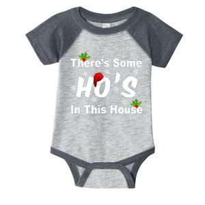 There's Some Ho's In This House Funny Xmas Infant Baby Jersey Bodysuit