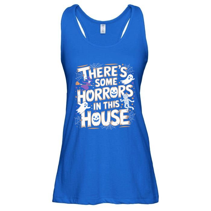 ThereS Some Horrors In This House Funny Halloween Cute Gift Ladies Essential Flowy Tank