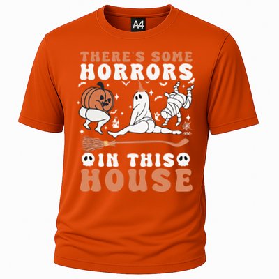 Theres Some Horrors In This House Halloween Ghost Pumpkin Gift Cooling Performance Crew T-Shirt