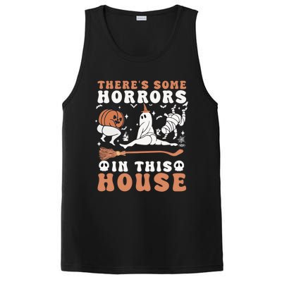 Theres Some Horrors In This House Halloween Ghost Pumpkin Gift PosiCharge Competitor Tank