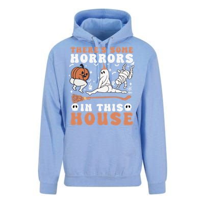 Theres Some Horrors In This House Halloween Ghost Pumpkin Gift Unisex Surf Hoodie