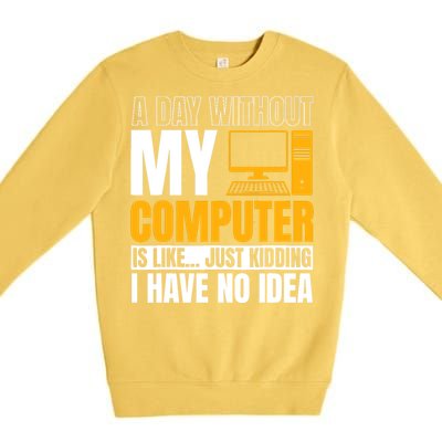 Tech Support Help Desk It Call Center Computer Geek Agent Premium Crewneck Sweatshirt