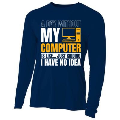 Tech Support Help Desk It Call Center Computer Geek Agent Cooling Performance Long Sleeve Crew