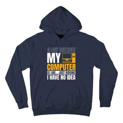 Tech Support Help Desk It Call Center Computer Geek Agent Tall Hoodie