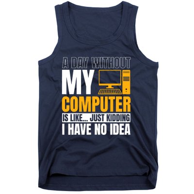 Tech Support Help Desk It Call Center Computer Geek Agent Tank Top