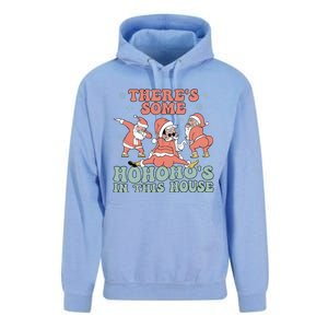 ThereS Some Ho Ho HoS In This House Funny Santa Christmas Cute Gift Unisex Surf Hoodie