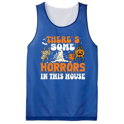 ThereS Some Horrors In This House Funny Scary House Horrors Gift Mesh Reversible Basketball Jersey Tank