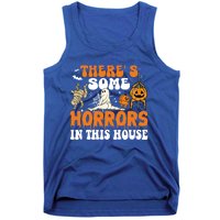 ThereS Some Horrors In This House Funny Scary House Horrors Gift Tank Top