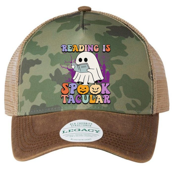 Teachers Students Halloween Reading Is Spook Tacular Legacy Tie Dye Trucker Hat