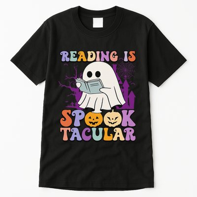 Teachers Students Halloween Reading Is Spook Tacular Tall T-Shirt