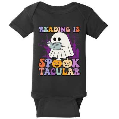 Teachers Students Halloween Reading Is Spook Tacular Baby Bodysuit