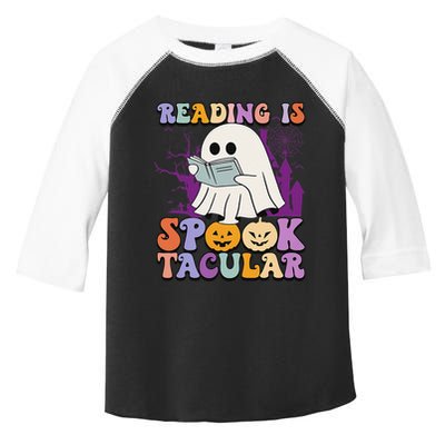 Teachers Students Halloween Reading Is Spook Tacular Toddler Fine Jersey T-Shirt