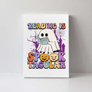 Teachers Students Halloween Reading Is Spook Tacular Canvas