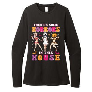 ThereS Some Horrors In This House Funny Halloween Funny Gift Womens CVC Long Sleeve Shirt