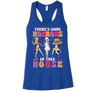 ThereS Some Horrors In This House Funny Halloween Funny Gift Women's Racerback Tank