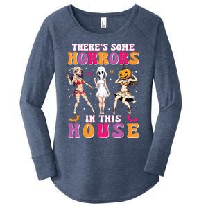 ThereS Some Horrors In This House Funny Halloween Funny Gift Women's Perfect Tri Tunic Long Sleeve Shirt