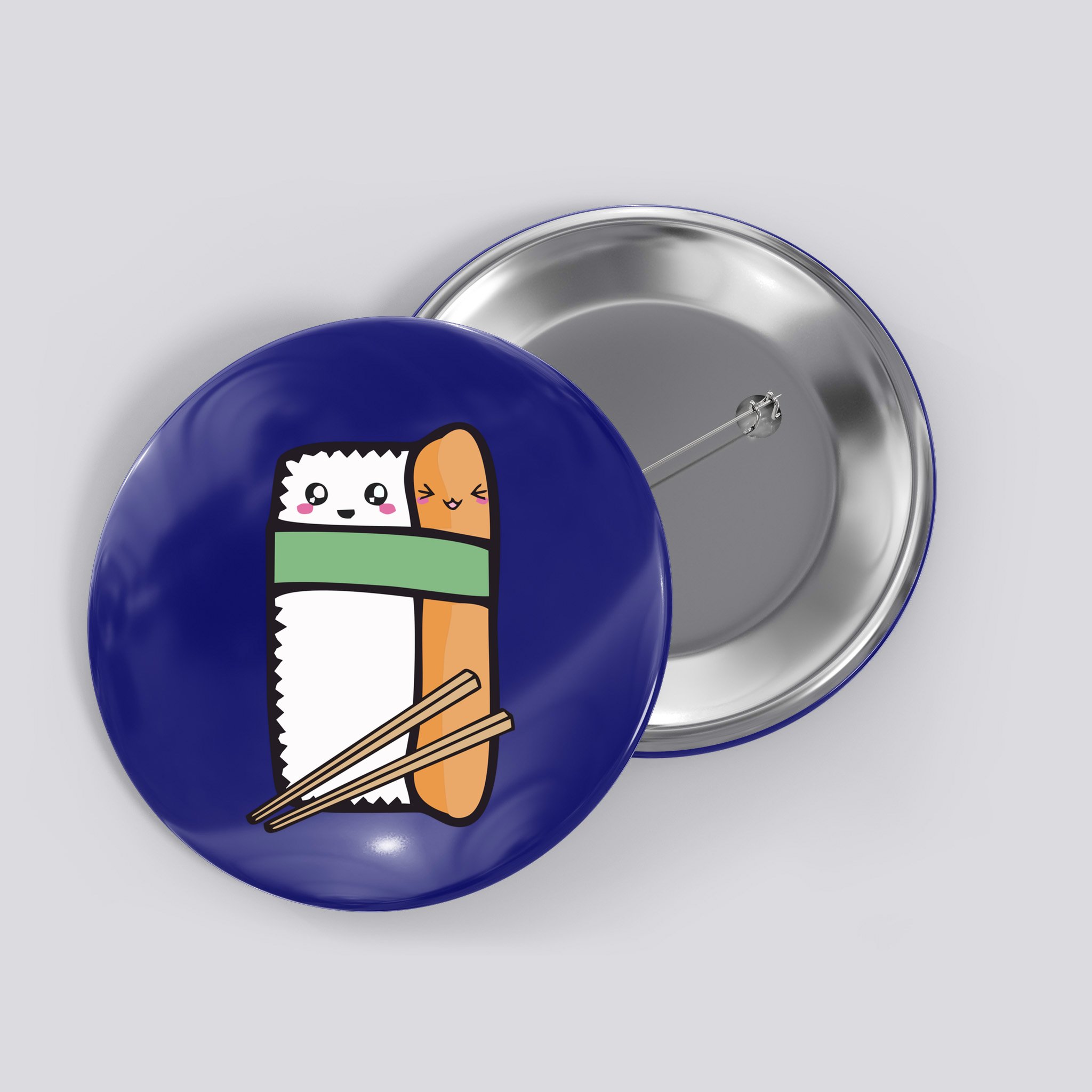 Tuna Sushi Hug Gift Kawaii Japanese Sushi Lover Cool Gift Button