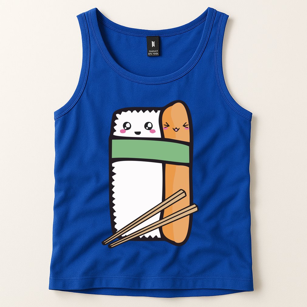 Tuna Sushi Hug Gift Kawaii Japanese Sushi Lover Cool Gift Tank Top