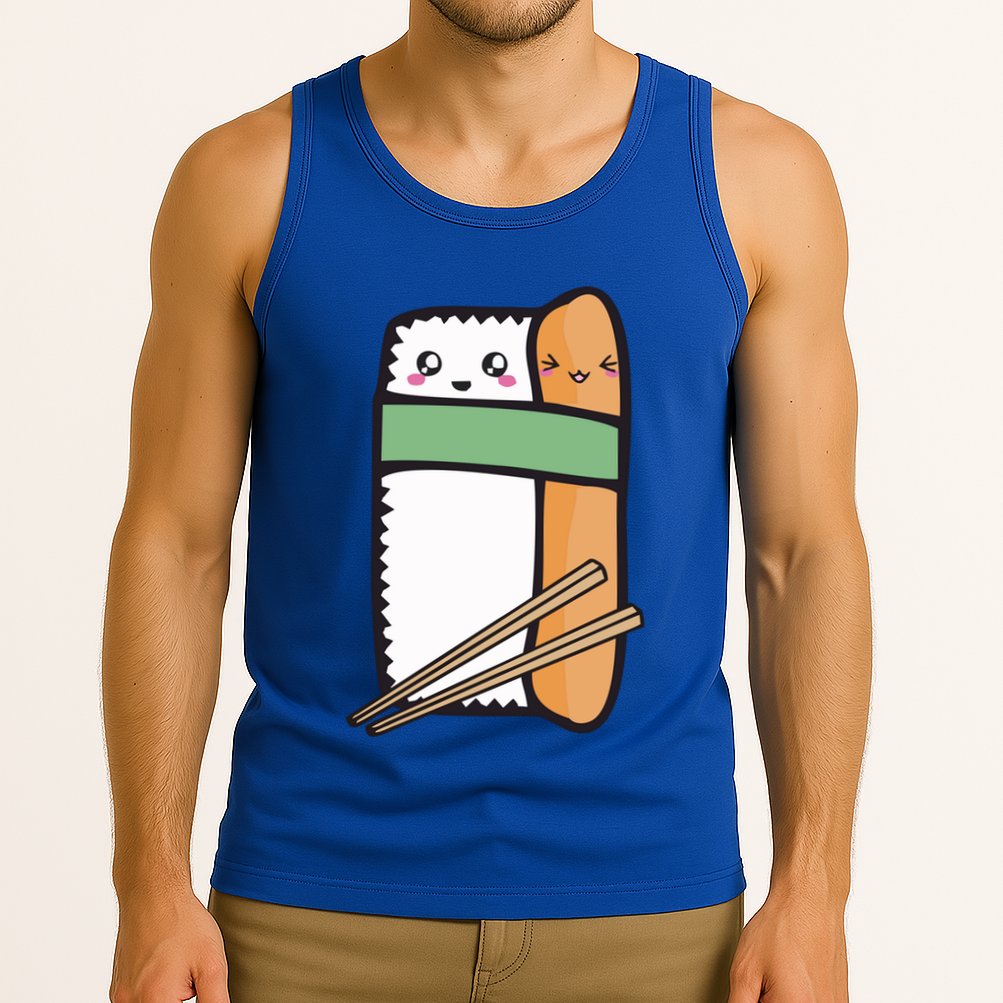 Tuna Sushi Hug Gift Kawaii Japanese Sushi Lover Cool Gift Tank Top