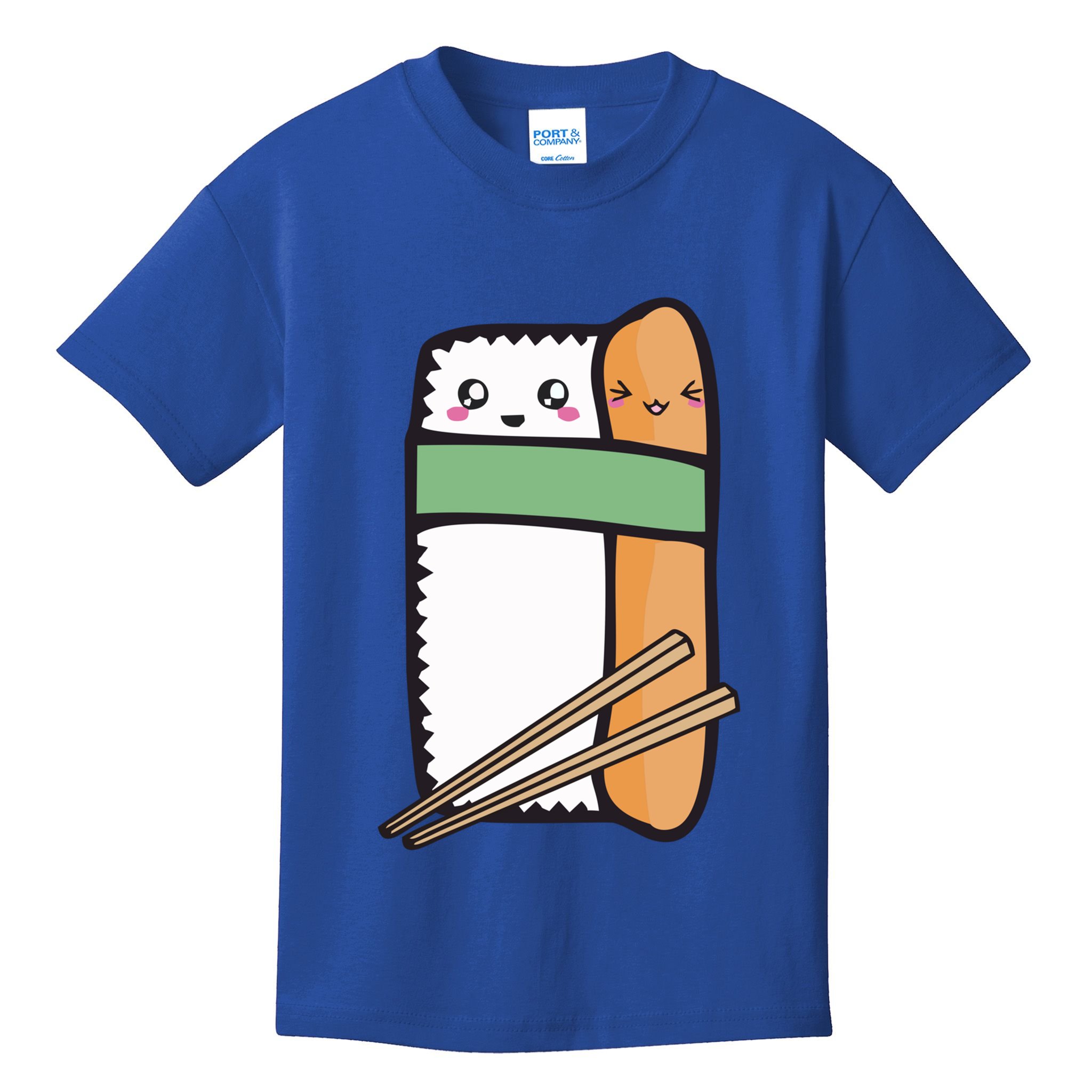 Tuna Sushi Hug Gift Kawaii Japanese Sushi Lover Cool Gift Kids T-Shirt