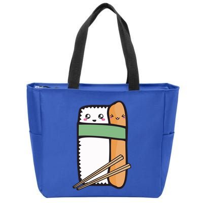 Tuna Sushi Hug Gift Kawaii Japanese Sushi Lover Cool Gift Zip Tote Bag