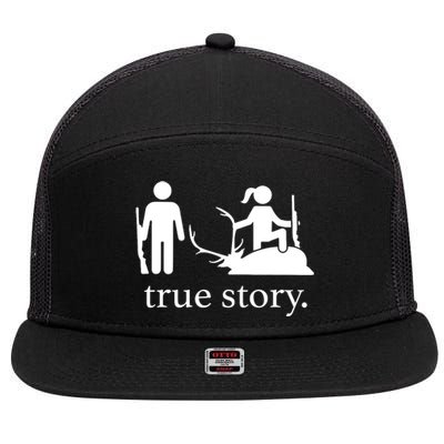 True Story Hunting Lover Hunter 7 Panel Mesh Trucker Snapback Hat