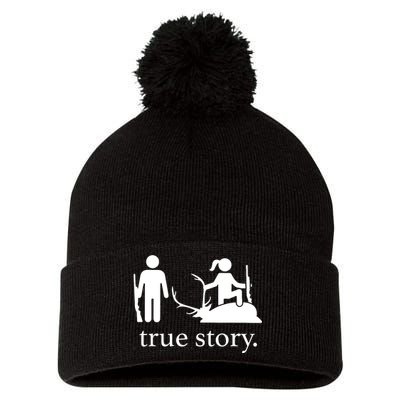 True Story Hunting Lover Hunter Pom Pom 12in Knit Beanie