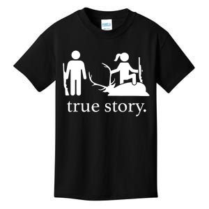 True Story Hunting Lover Hunter Kids T-Shirt