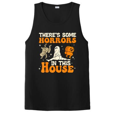 ThereS Some Horrors In This House Ghost Pumpkin Halloween PosiCharge Competitor Tank