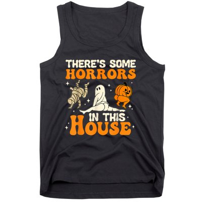 ThereS Some Horrors In This House Ghost Pumpkin Halloween Tank Top