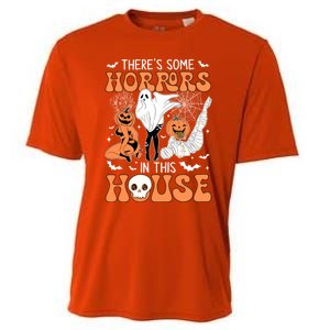 ThereS Some Horrors In This House Retro Halloween Funny Cute Gift Cooling Performance Crew T-Shirt