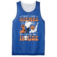 ThereS Some Horrors In This House Retro Halloween Funny Cute Gift Mesh Reversible Basketball Jersey Tank