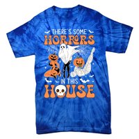 ThereS Some Horrors In This House Retro Halloween Funny Cute Gift Tie-Dye T-Shirt