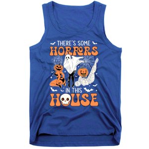 ThereS Some Horrors In This House Retro Halloween Funny Cute Gift Tank Top