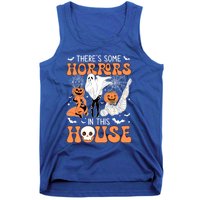 ThereS Some Horrors In This House Retro Halloween Funny Cute Gift Tank Top