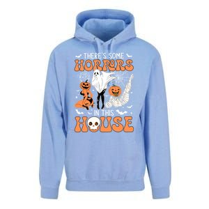 ThereS Some Horrors In This House Retro Halloween Funny Cute Gift Unisex Surf Hoodie